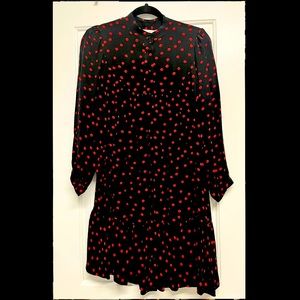 🎉HP🎉(NWOT) Zara semi voluminous red dots dress
